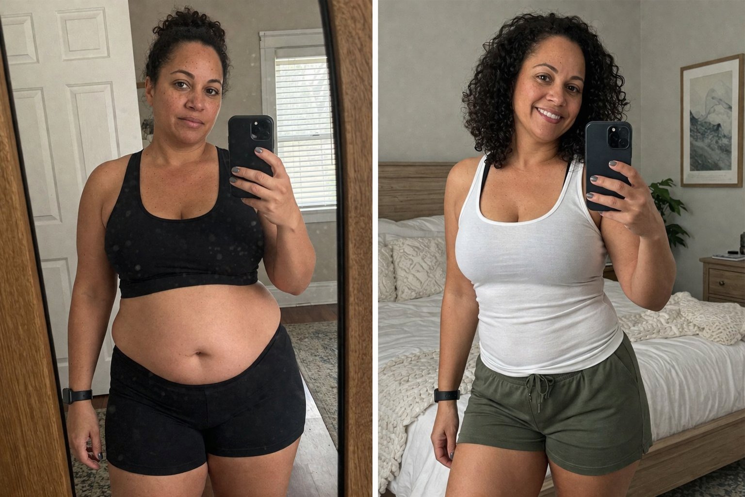 Sarah before and after